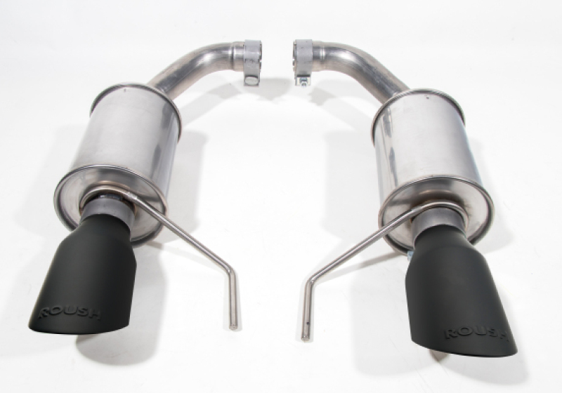 Roush 15-26 Mustang V6 / EcoBoost Black Tip Axle Back Exhaust thumbnail 2