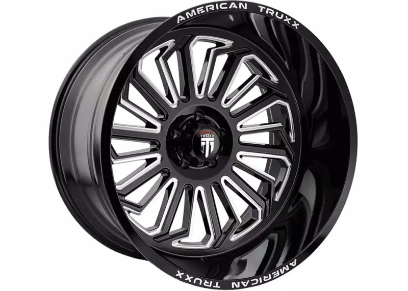American Truxx AT1916 Butcher 20x12 / 6x139.7 BP / -25mm Offset / 106mm Hub Gloss Black Milled Wheel