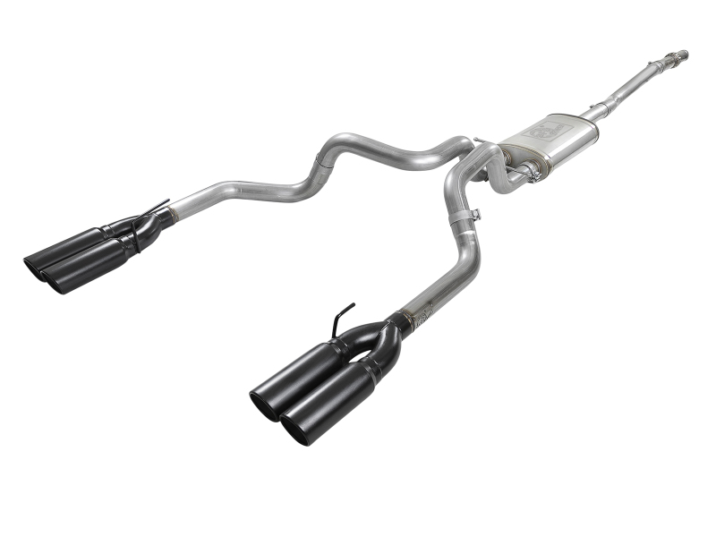 aFe Vulcan Series 3in 304 SS Exhaust Cat-Back w/ Black Tips 2019 GM Silverado/Sierra 1500 V8-5.3L thumbnail 2