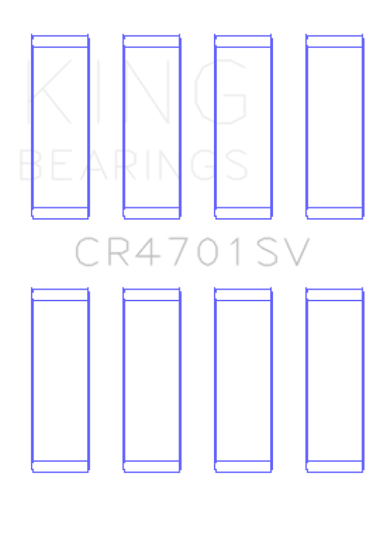 King Engine Bearings VW Czda Ea211 (Size +0.25mm) Connecting Rod Bearing Set thumbnail 4
