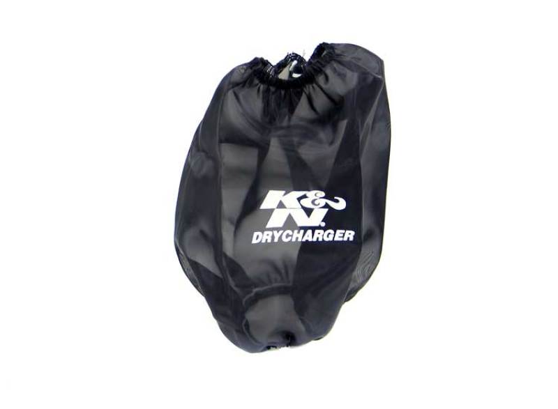 K&N Black Drycharger Round Tapered Air Filter Wrap 5in Top ID / 7.5in Base ID / 8in Height thumbnail 2