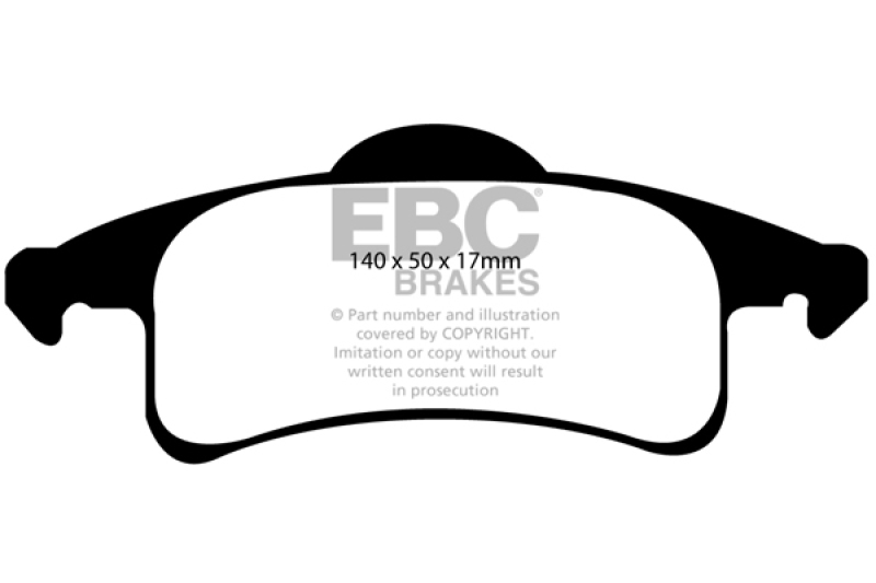 EBC 99-02 Jeep Grand Cherokee 4.0 (ATE) Yellowstuff Rear Brake Pads thumbnail 6
