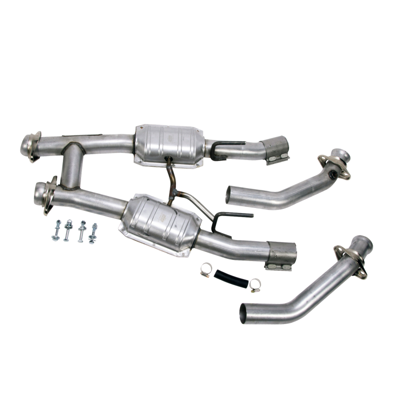 BBK 86-93 Mustang 5.0 High Flow H Pipe With Catalytic Converters - 2-1/2 thumbnail 2