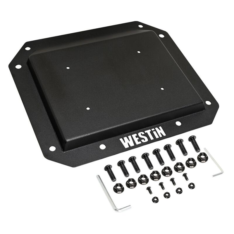 Westin 21-25 Ford Bronco (Excl. Sport) Spare Tire Delete Plate - Tex. Blk thumbnail 4