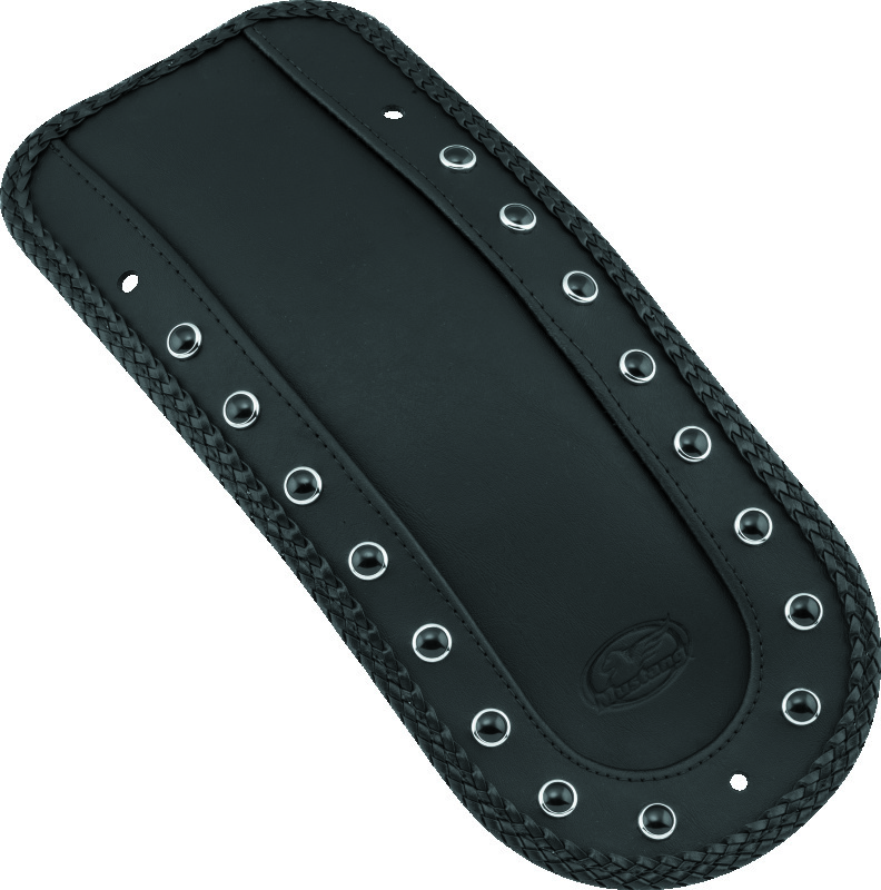 Mustang 08-21 Harley FL Touring Fender Bib w/Blk Pearl w/Studs - Black
