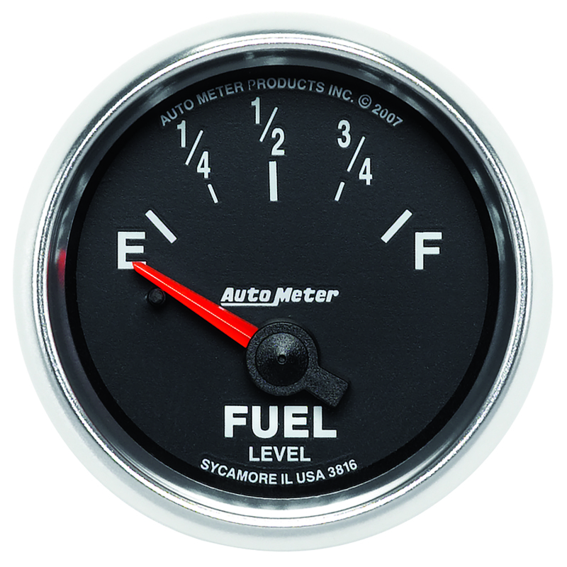 AutoMeter Gauge Fuel Level 2-1/16in. 240 Ohm(e) to 33 Ohm(f) Elec Gs thumbnail 8