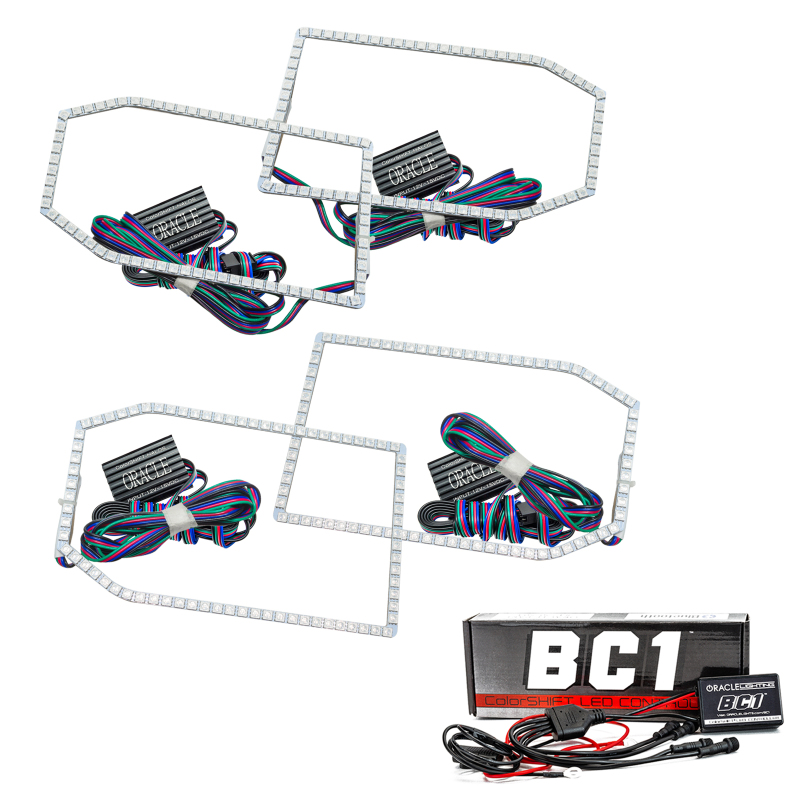 Oracle Chevy Silverado 14-15 Halo Kit Non-Projector Style - ColorSHIFT w/ BC1 Controller thumbnail 2