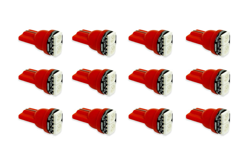 Diode Dynamics 194 LED Bulb SMD2 LED - Red Set of 12 thumbnail 3