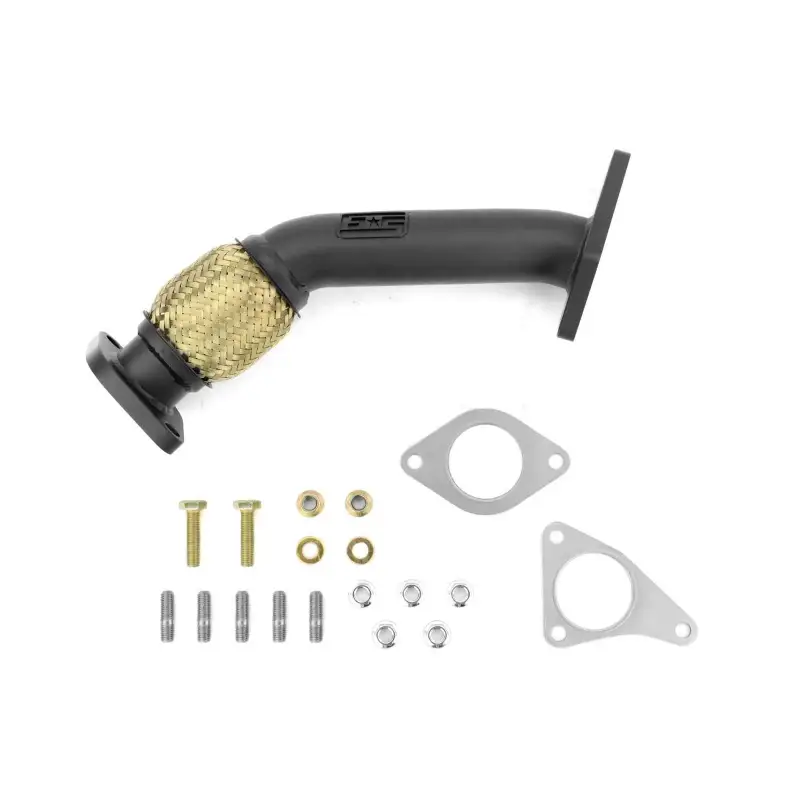 GrimmSpeed 04-21 Subaru STI EJ25 2 Bolt Up-Pipe - Black Ceramic Coated thumbnail 3