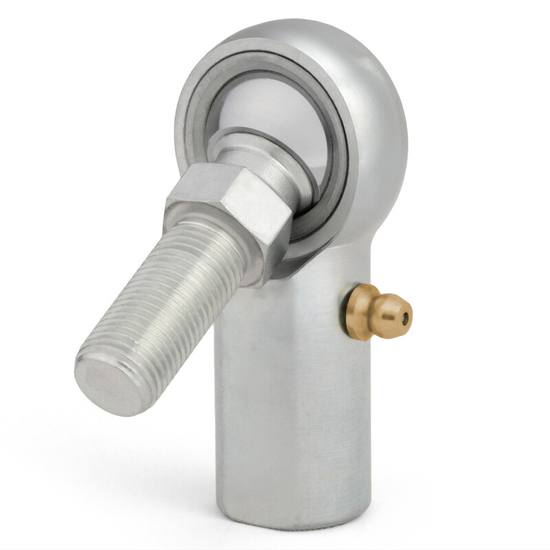 QA1 H Series 3-Pc Rod End - Female/Right Hand - .4375in Bore x 7/16-20 w/Stud & Zerk - Alloy Steel