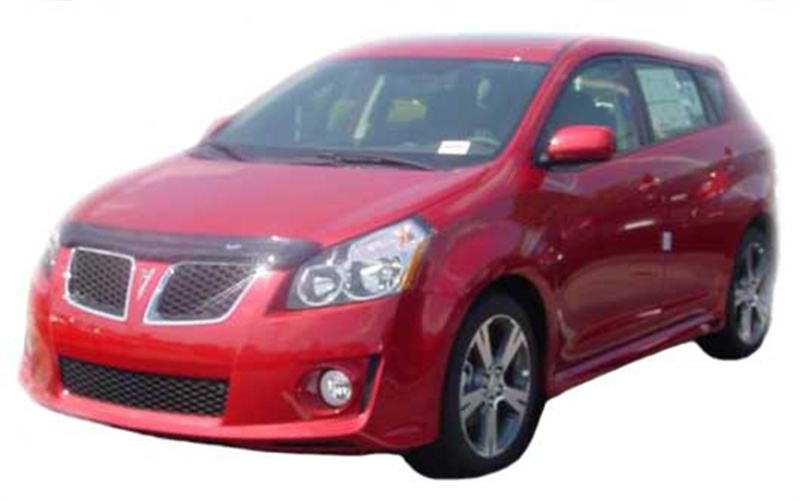 AVS 09-10 Pontiac Vibe Carflector Low Profile Hood Shield - Smoke thumbnail 3