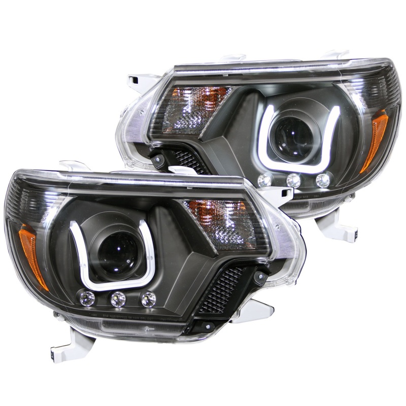 ANZO 2012-2015 Toyota Tacoma Projector Headlights w/ U-Bar Black thumbnail 3
