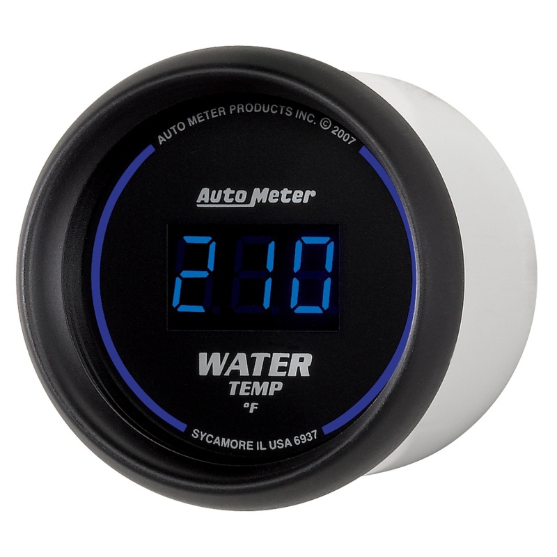 Autometer Cobalt Digital 52.4mm Black 0-300 deg F Water Temperature Gauge thumbnail 9