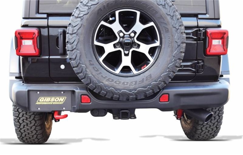 Gibson 18-22 Jeep Wrangler JL Rubicon 3.6L 2.5in Cat-Back Single Exhaust - Black Elite (Ceramic) thumbnail 6