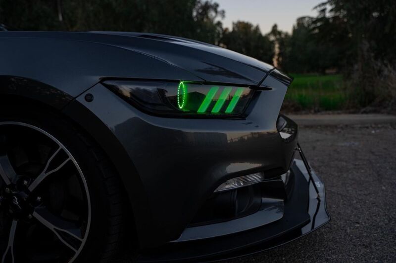 Oracle 15-17 Ford Mustang V6/GT/Shelby DRL w/ Halo Kit - ColorSHIFT w/o Controller thumbnail 9
