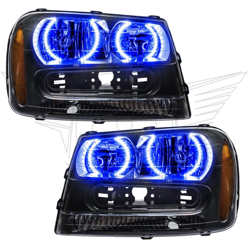 Oracle 02-09 Chevrolet Trail Blazer LED Headlight Halo Kit - Blue thumbnail 2