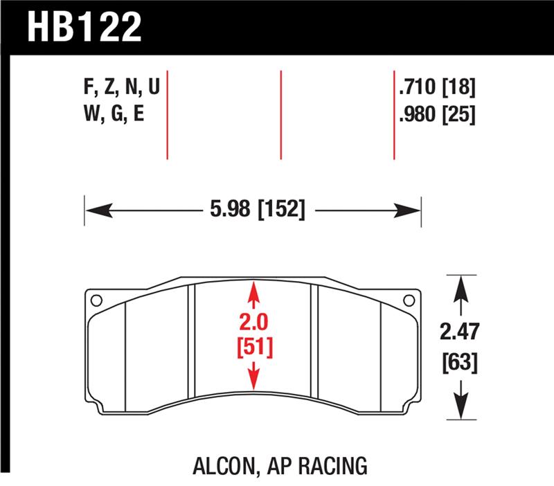 HAWK Blue 9012 Brake Pad Sets