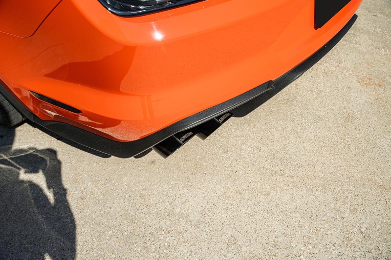 Corsa 20-22 Ford Mustang GT500 3.0in Dual Rear Exit Catback w/ Twin 5.0in Black Slash Cut Pro Tips thumbnail 3