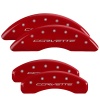 MGP 4 Caliper Covers Engraved Front & Rear C7/Corvette Red finish silver ch thumbnail 5