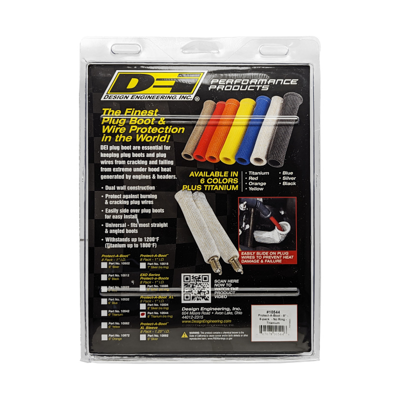 DEI Protect-A-Boot - 8in - 8-pack - No Ring - Titanium thumbnail 7