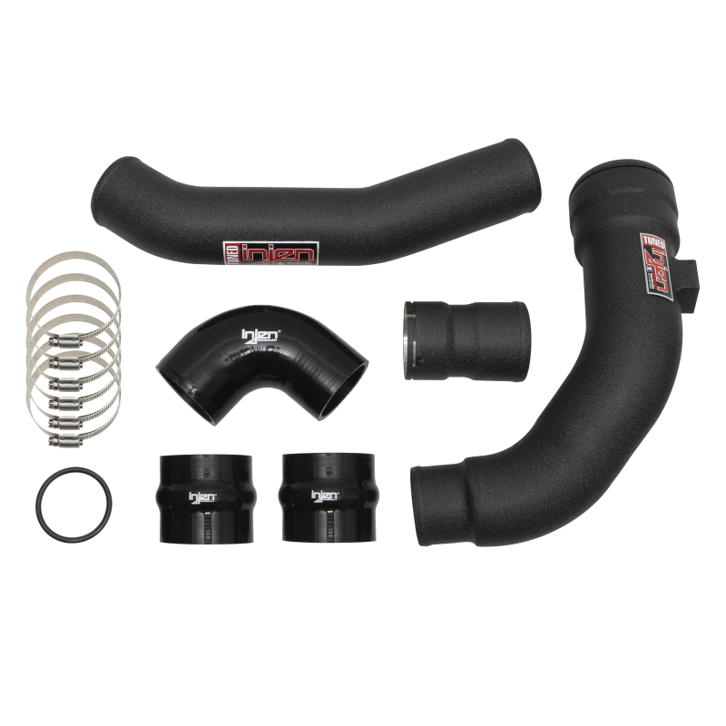 Injen 17-22 Ford F250/F/350/F-450/F-550 V8-6.7L Turbo Diesel Wrinkle Black Intercooler Piping Kit thumbnail 4