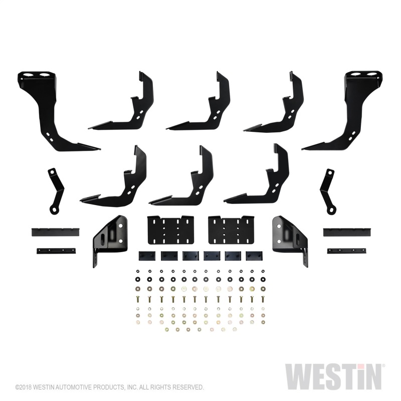 Westin 2019-2026 Chevrolet Silverado/Sierra 1500 Crew Cab (5.5ft) R5 Modular Nerf Step Bars - Black thumbnail 6