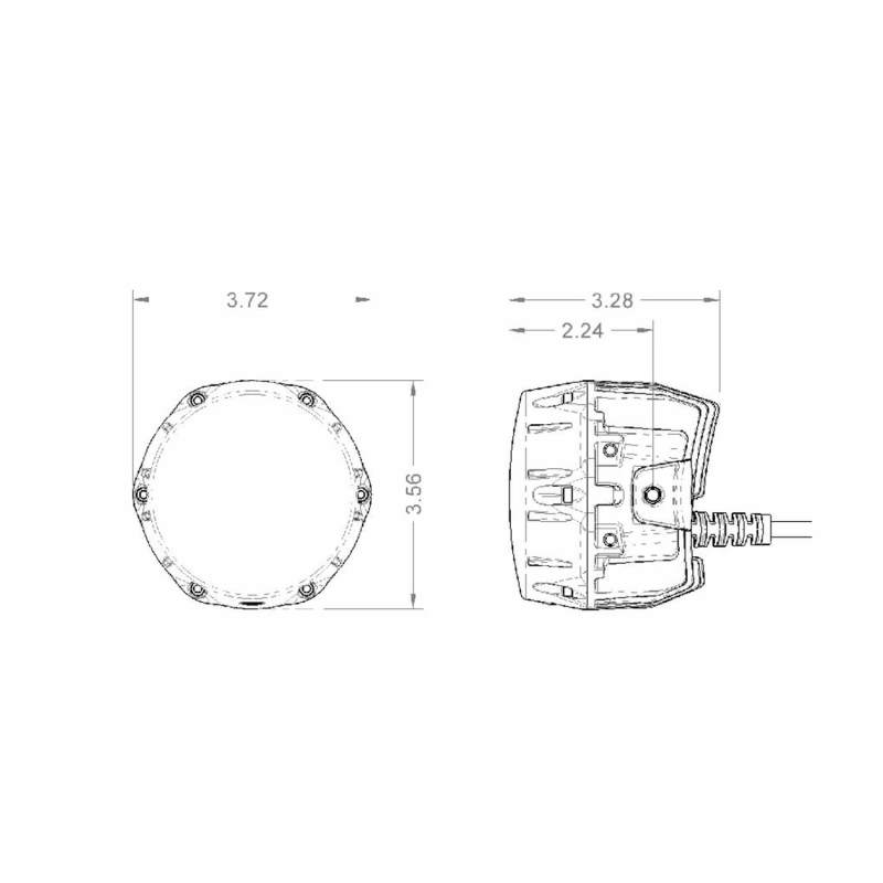ARB NACHO Quatro Flood 4in. Offroad LED Light - Pair thumbnail 9