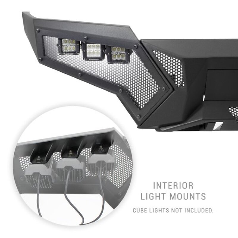 Go Rhino 22-26 Toyota Tundra (4dr) Element Front Bumper w/ Fixed Light Bar Mount - Tex. Blk thumbnail 7