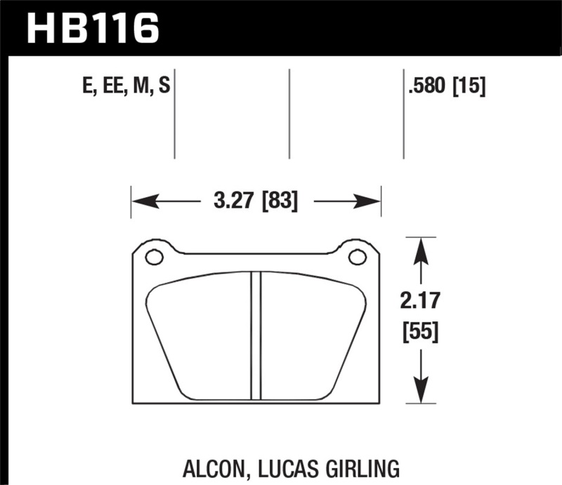 HAWK ER-1 Brake Pad Sets