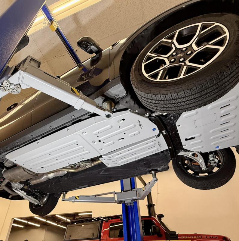 Rival 22-26 Ford Ranger Ford Maverick Hybrid Aluminum Passenger Underside Skid Plate