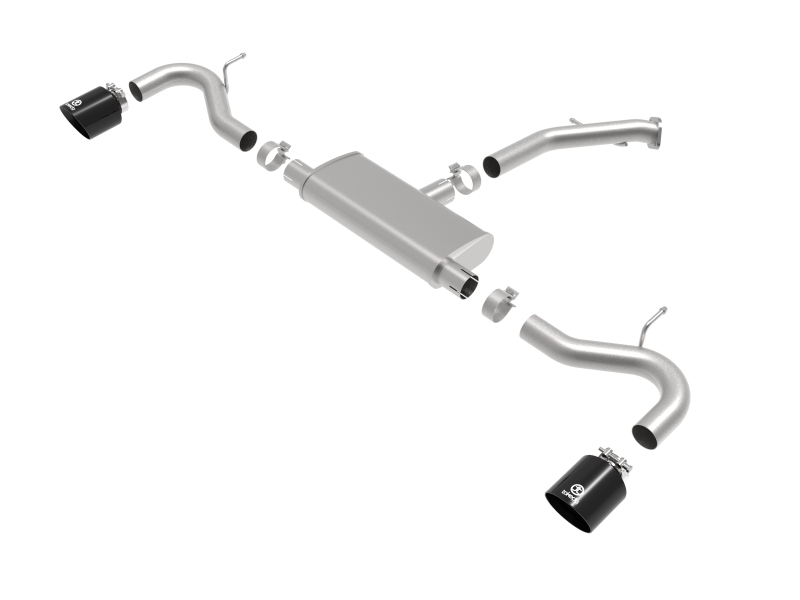 aFe Takeda Series 2.5in 409 SS Axle-Back Exhaust 18-20 Hyundai Elantra GT L4-1.6L(t) w/ Black Tips thumbnail 6