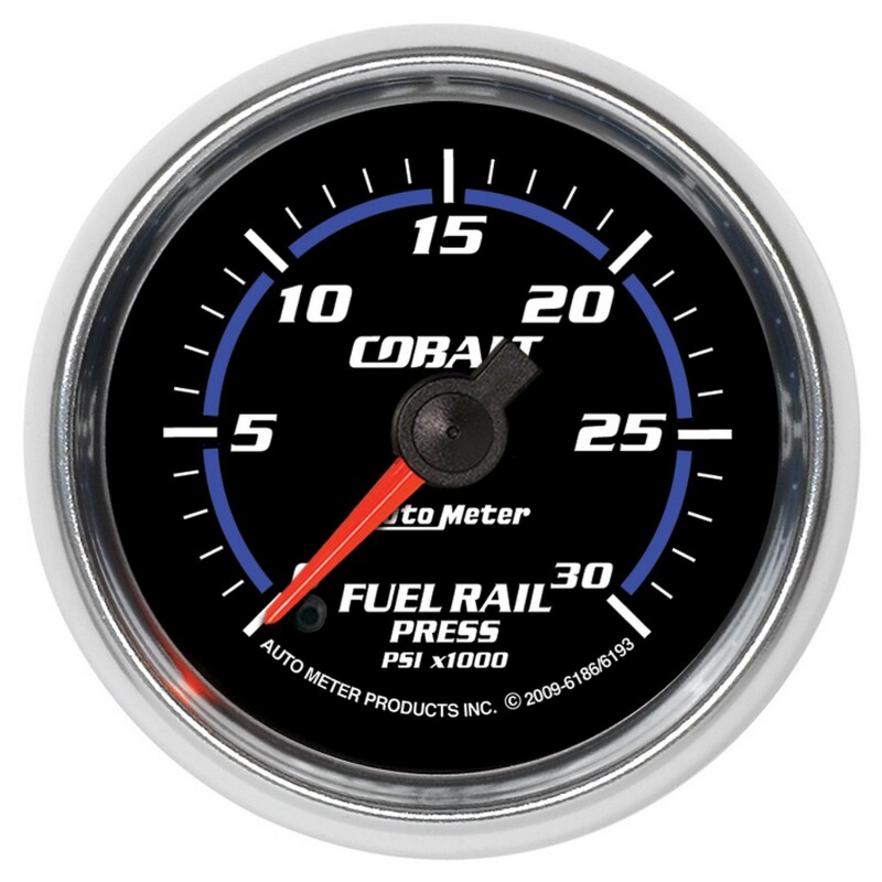 Autometer Cobalt 52mm 0-30,000 PSI F/S Electronic Diesel Fuel Rail Pressure Gauge (Cummins 6.7L) thumbnail 2