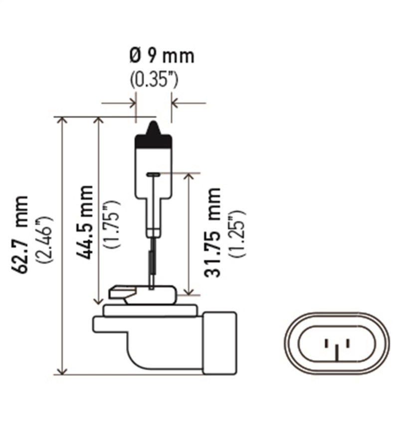 Hella Bulb 896 12V 37.5W PGJ13 T3.25 thumbnail 3