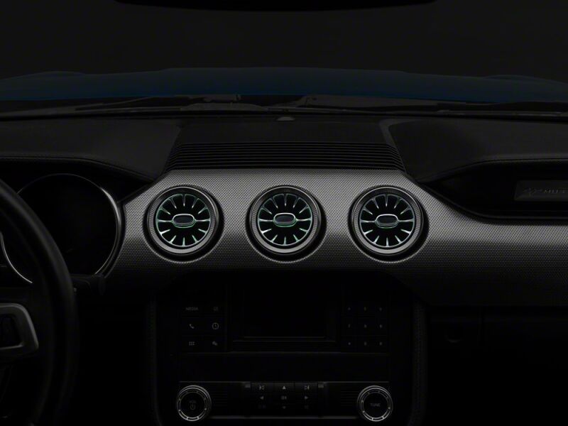 Raxiom 15-23 Ford Mustang Axial Series LED Color Changing Air Vent Outlets thumbnail 5