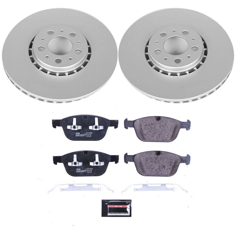 Power Stop 03-14 Volvo XC90 Front Euro-Stop Brake Kit thumbnail 2