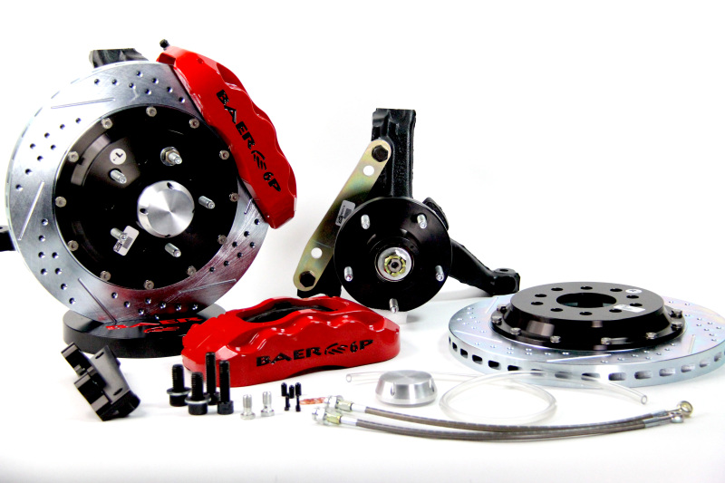 Baer Brakes 94-96 Impala SS/77-90 GM B-Body STD Studs 13in Pro+ Front SDZ Brake Kit - Red
