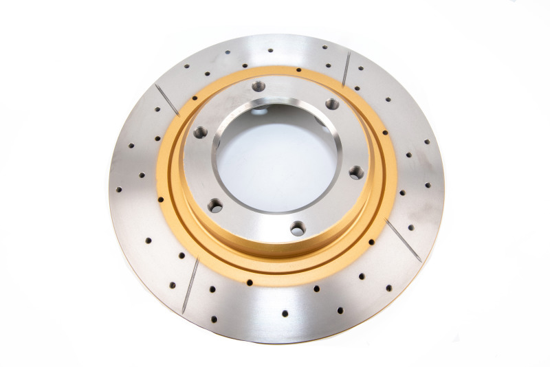 DBA Street Series X-Gold Disc Brake Rotors DBA784X Rotor, Cross-Drilled, Slotted, X-Gold, Uni-Directional, Toyota, Lexus, Front, Each thumbnail 4