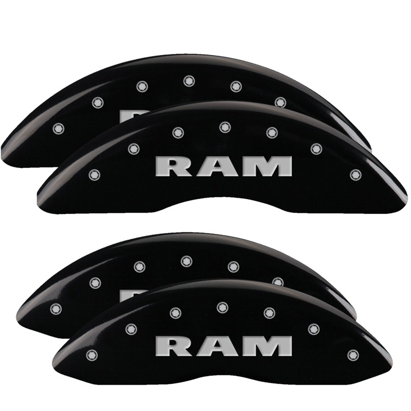 MGP 4 Caliper Covers Engraved Front & Rear RAM Black finish silver ch thumbnail 7