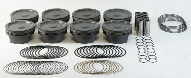 Mahle MS Piston Set GM LS 427ci 4.125in Bore 4in Stk 6.125in Rod .927 Pin -25cc 9.9 CR Set of 8 thumbnail 4