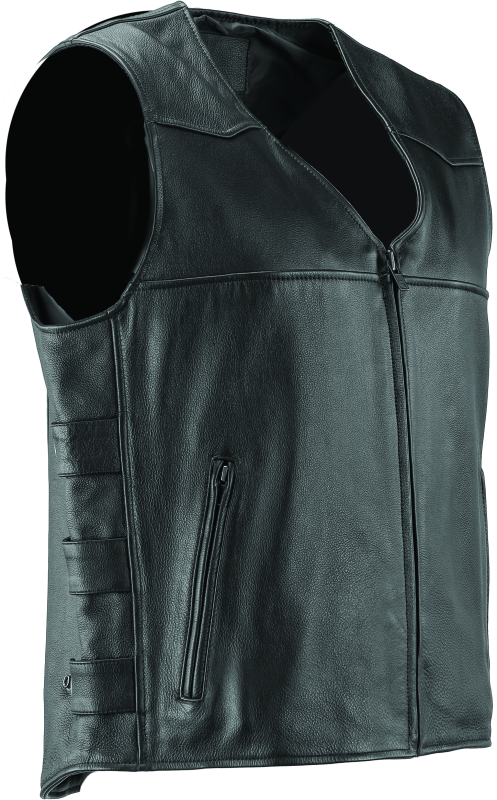 Kuryakyn Leather By River Road Plains Leather Vest Black - Small thumbnail 8