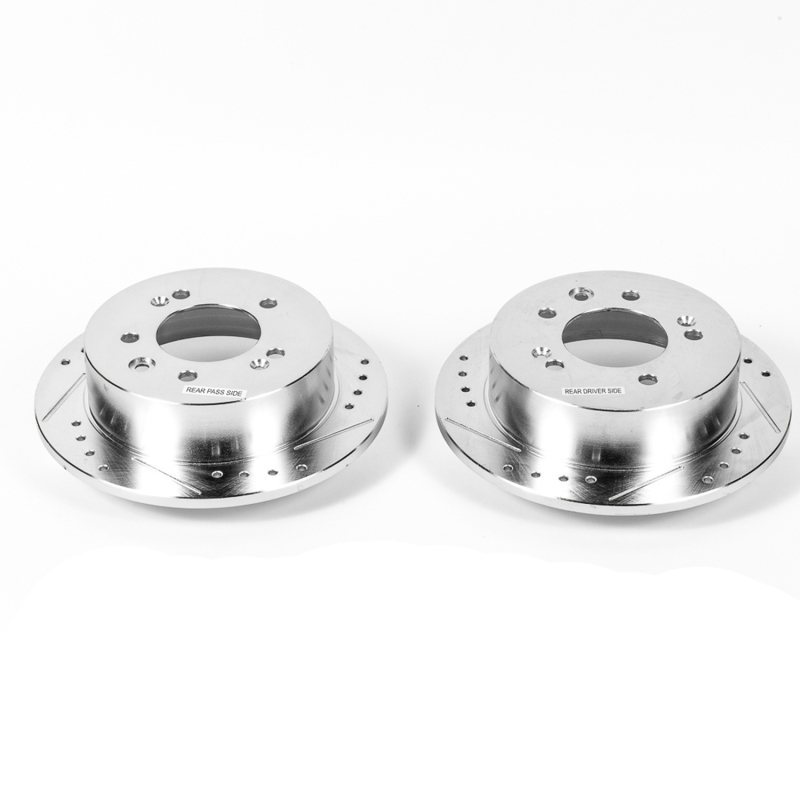 Power Stop 07-10 Hyundai Elantra Rear Evolution Drilled & Slotted Rotors - Pair thumbnail 2