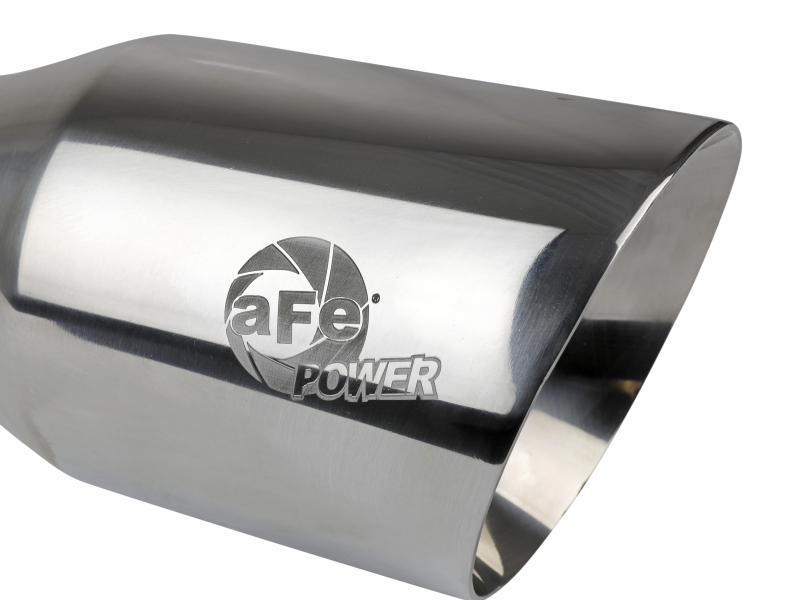 aFe MACH Force-Xp Univ 304 SS Double-Wall Clamp-On Exhaust Tip - Polished - 3in Inlet - 4.5in Outlet thumbnail 9