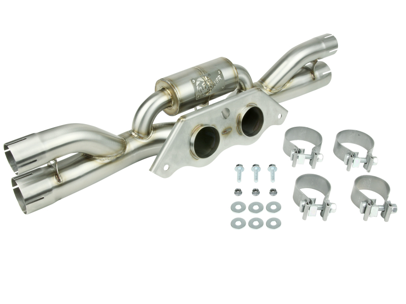 aFe Power MACH Force XP 304 Stainless Secondary Muffler Delete Pipe 14-19 Porsche 911 GT3 3.8L/4.0L thumbnail 9