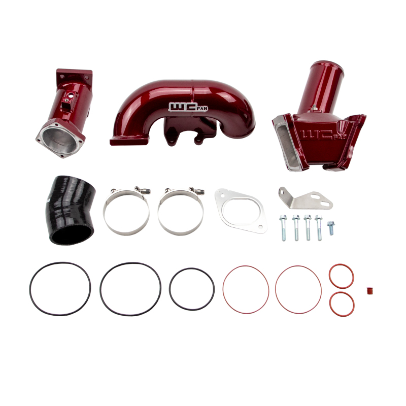 Y-Bridge Kit, 3in., 2007.5-2010 Duramax LMM, WCFab Red