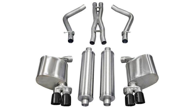 Corsa 2011-2014 Dodge Charger R/T 5.7L V8 Black Xtreme Cat-Back Exhaust thumbnail 2