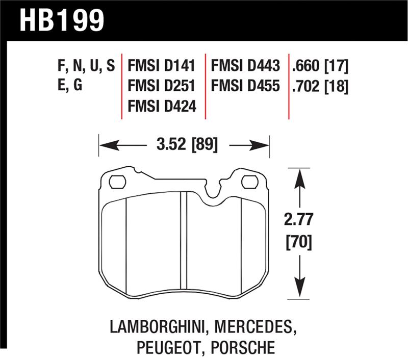 HAWK Blue 9012 Brake Pad Sets