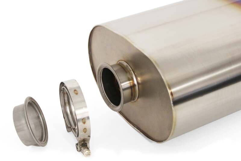 GReddy - Universal Titanium Oval Muffler 2.5in ID Muffler Inlet thumbnail 6