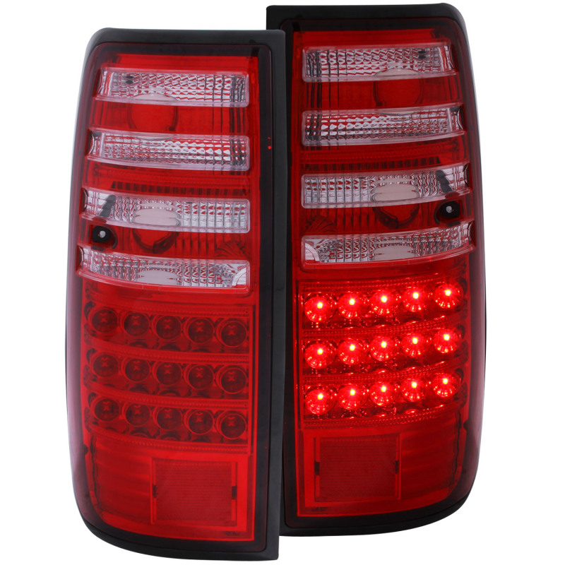 ANZO 1991-1997 Toyota Land Cruiser Fj LED Taillights Red/Clear thumbnail 6