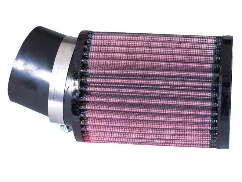 K&N Filter Universal Rubber Round Straight Filter 20 Deg Angled 2-7/16in Flange 3-3/4in OD 5in H thumbnail 2