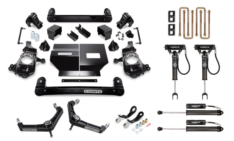 Cognito 2020+ GM 2500/3500 2WD/4WD 4in Performance Billet UCA Lift Kit w/ Cognito 2.0 RR Shocks thumbnail 2